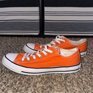 Orange Low Top Converse